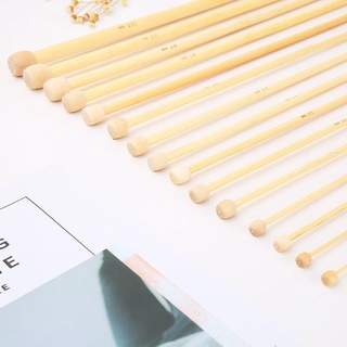 Cặp kim đan len gỗ thẳng dài 25cm