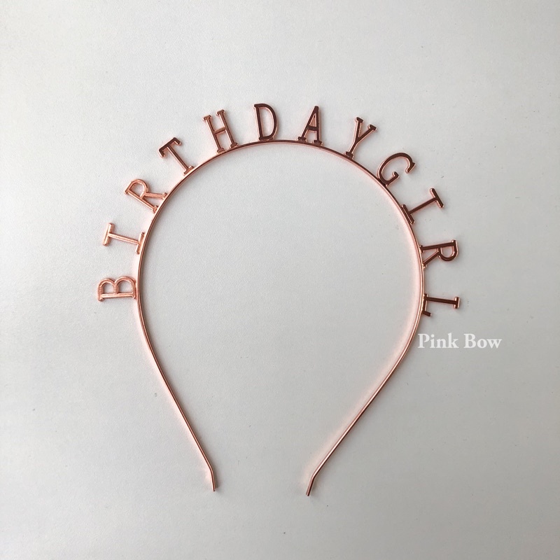 [Mã LIFEXANH03 giảm 10% đơn 500K] Cài tóc sinh nhật có chữ Happy Birthday bằng kim loại đủ màu Hàn Quốc