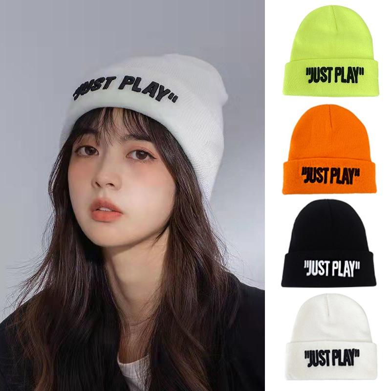 Mũ Len Just Play Nam Nữ nhiều màu - Mũ Len Beanie phong cách Hàn Quốc unisex