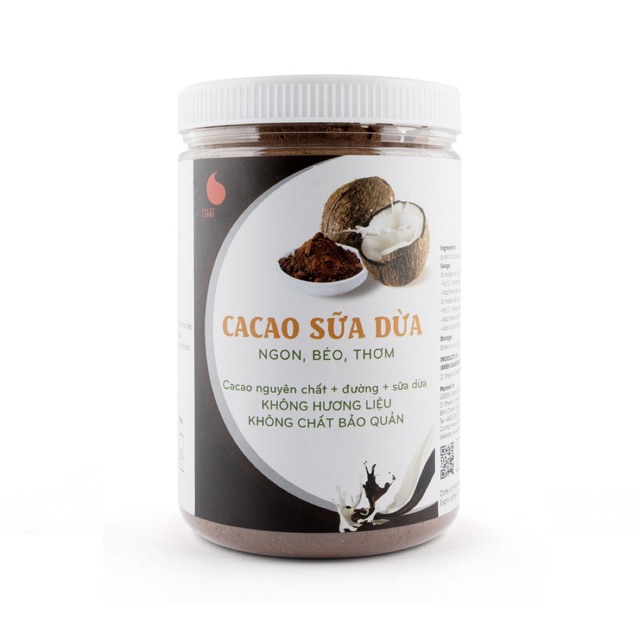 [Mã BMBAU50 giảm 7% đơn 99K] Cacao sữa dừa 3in1 thơm ngon, dạng hũ dễ bảo quản Light Coffee - 550g
