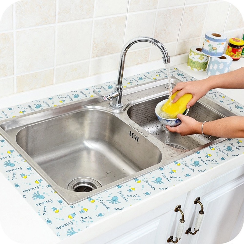 [Tổng Kho Sỉ] AN Cuộn Decal Băng Dính Trang Trí Hoa Văn - Chống Thấm Nhà Bếp (Chọn Màu Và Size 2.5 - 3 Mét)