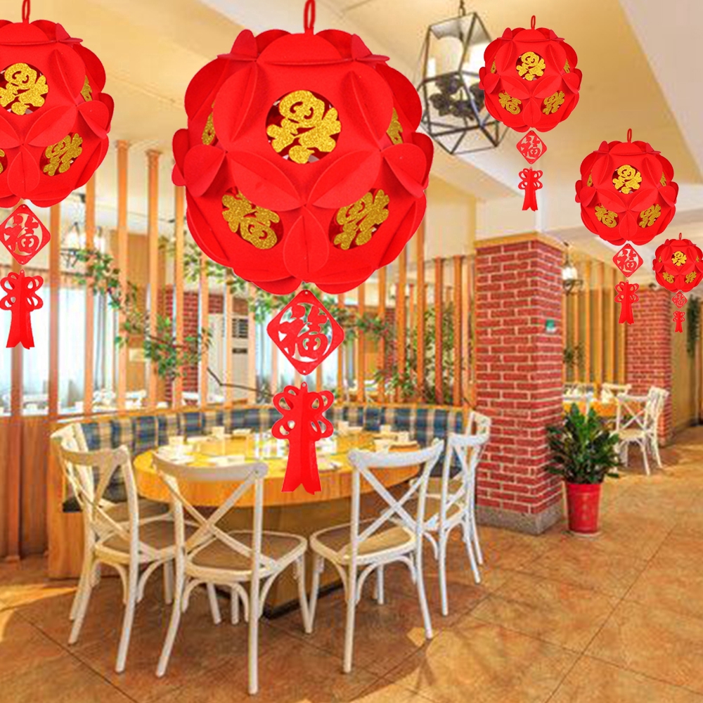 Lồng đèn phong cách Trung Hoa xinh xắn dùng để trang trí