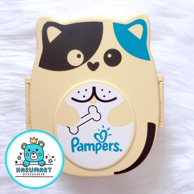 Hộp đựng cơm Pampers hình mèo đáng yêu dành cho bé