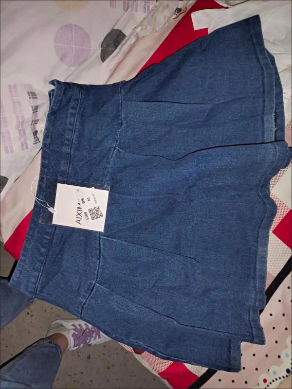 chân váy jean Lưng Cao Xếp Ly Thời Trang Hàn Quốc 3936 | BigBuy360 - bigbuy360.vn