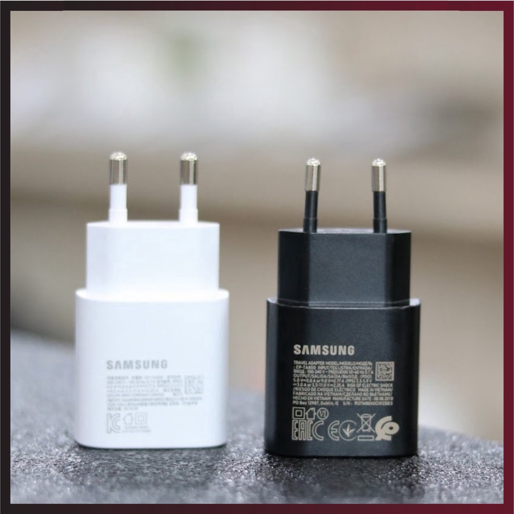 Củ sạc samsung 25W 💖 CHÍNH HÃNG 💖 Cục sạc nhanh Note 10, Note 10 Plus, Samsung S10 5G, A90, A80, A70 và Cáp 2 đầu Type