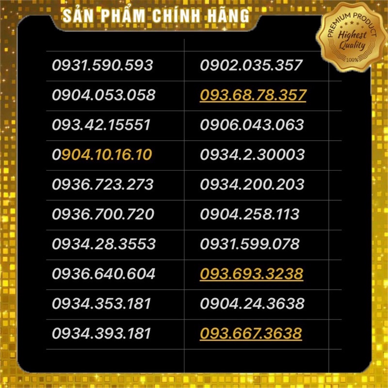 Sim mobifone số đẹp 09 đồng giá