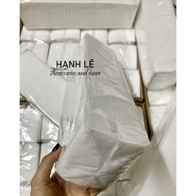 Lô 200 khăn khô tiệt trùng PA dùng trong Spa, chăm sóc cá nhân, dùng để lau mặt và rửa mặt tốt