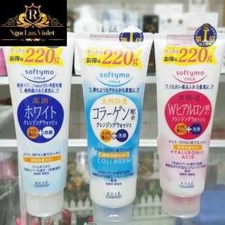 [NỘI ĐỊA NHẬT] Sữa rửa mặt Kose Softymo Nhật Bản 220g