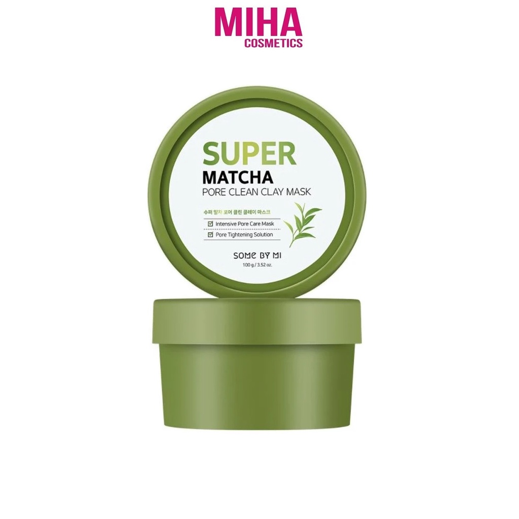 Mặt Nạ Đất Sét Some By Mi Super Matcha Pore Clean Clay Mask 100g Hàn Quốc