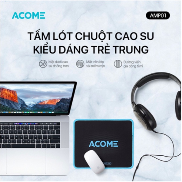 [COMBO] Chuột Không Dây ACOME AM300 Và Miếng Lót Chuột ACOME AMP01 - BH 12TH