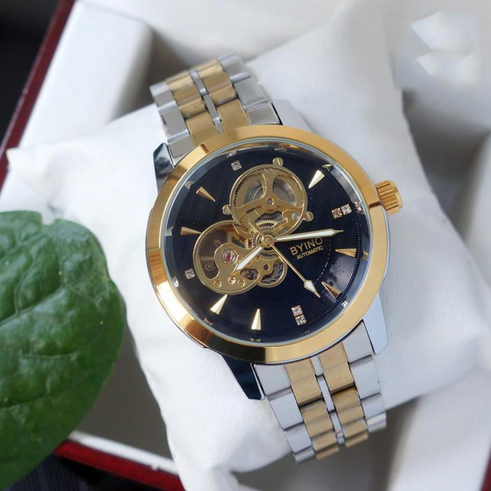 Đồng Hồ Cơ Nam BYINO Lộ Tim Cơ Chính Hãng - Chống nước - Chống Xước - Bảo hành 12 tháng kèm Cắt Mắt Đồng Hồ | BigBuy360 - bigbuy360.vn