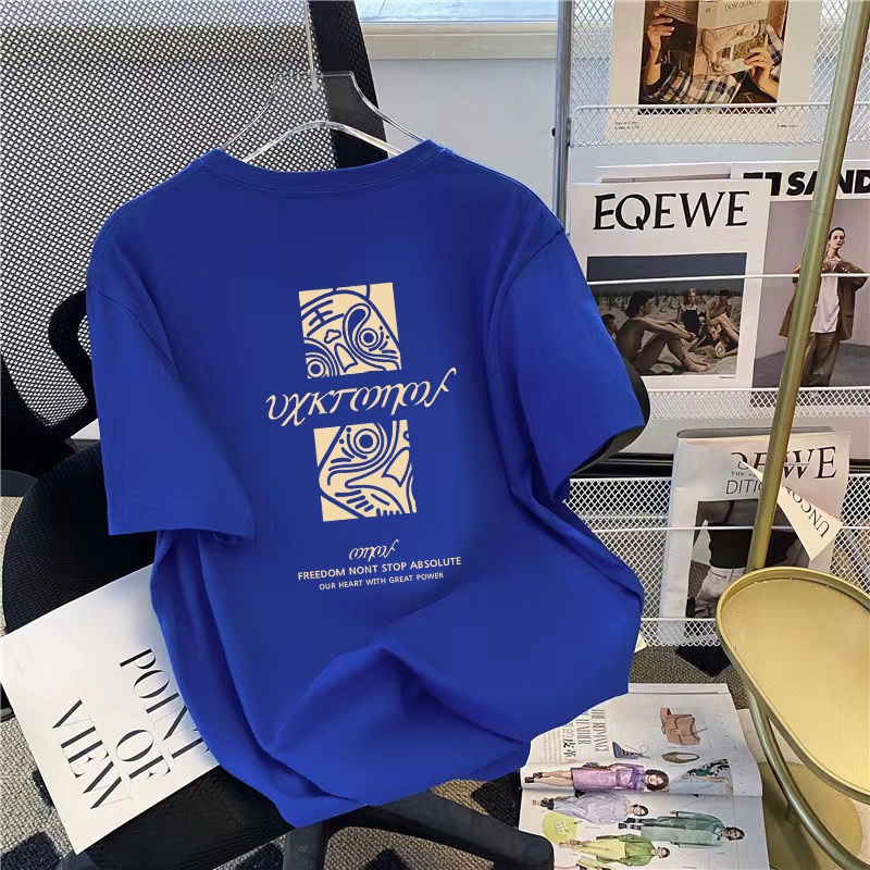 Áo Thun Tay Ngắn In Chữ Cỡ Lớn Thời Trang Mùa Hè Dễ Thương Cho Nữ