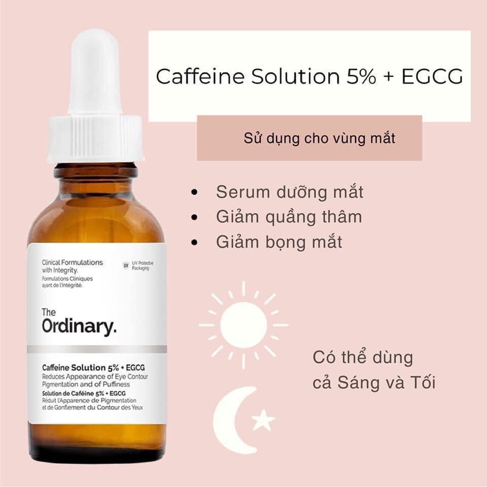 Tinh Chất Giảm Quầng Thâm và Bọng Mắt, Nhăn Mắt - The Ordinary Caffeine Solution 5% + EGCG 30ml | BigBuy360 - bigbuy360.vn