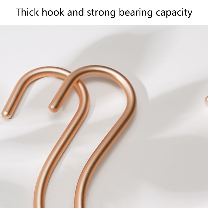 Móc Treo Cà Vạt / Thắt Lưng Hình Chữ S Bằng Hợp Kim Nhôm Tiện Dụng Cho Phòng Ngủ / Nhà Tắm