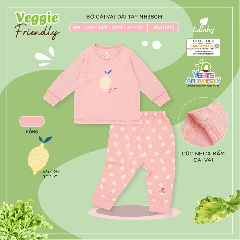 Bộ cài vai dài tay Lullaby