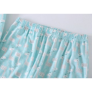 Bộ pyjama thun cotton họa tiết