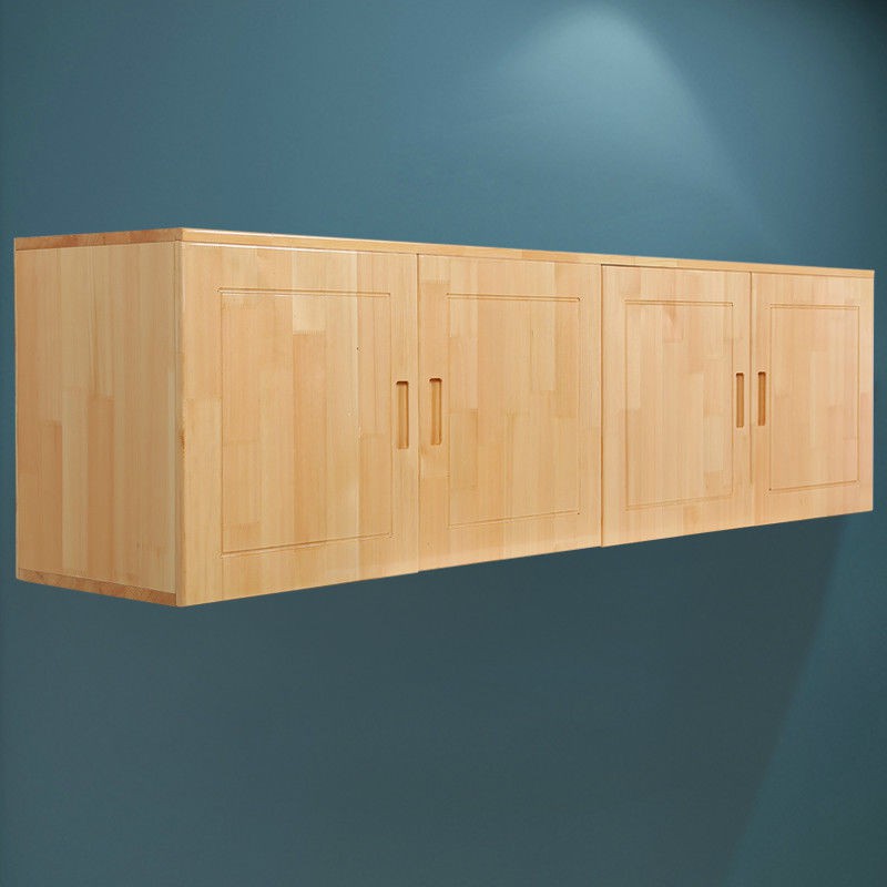 Tủ âm tường nhà bếp bằng gỗ đặc quần áo đơn giản trên cùng hiện đại đựng đồ tùy chỉnh tiết kiệm