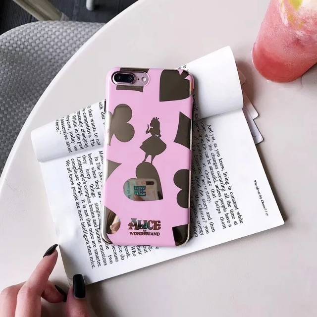 Ốp Điện Thoại Mềm Họa Tiết Lá Bài Tây Alice In Wonderland Cho Iphone 6 / 6s / + / 7 / 8 / + / / X / Xs / Max / Xr