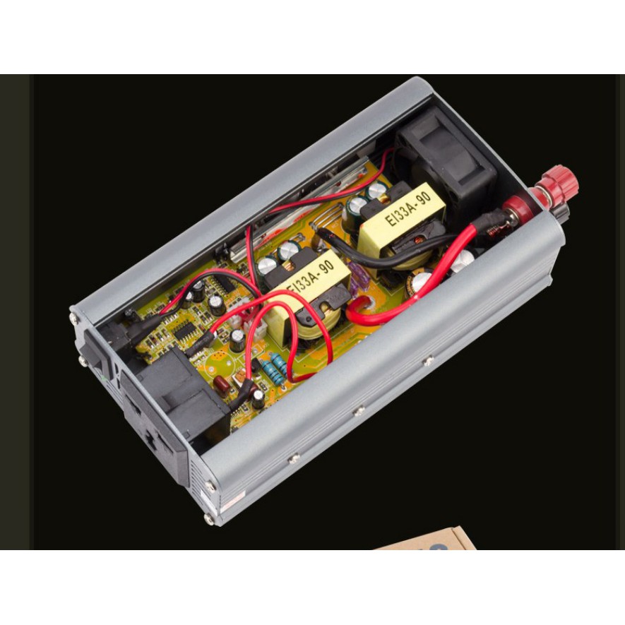 Bộ đổi điện 1000w 12v sang 220v Suoer - SAA-1000A