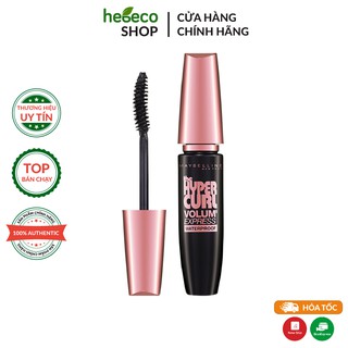 Mascara Dài Mi và Cong Mi Maybelline New York Hyper Curl Waterproof Chuốt Mi Đen 9.2ml - Mỹ Chính Hãng