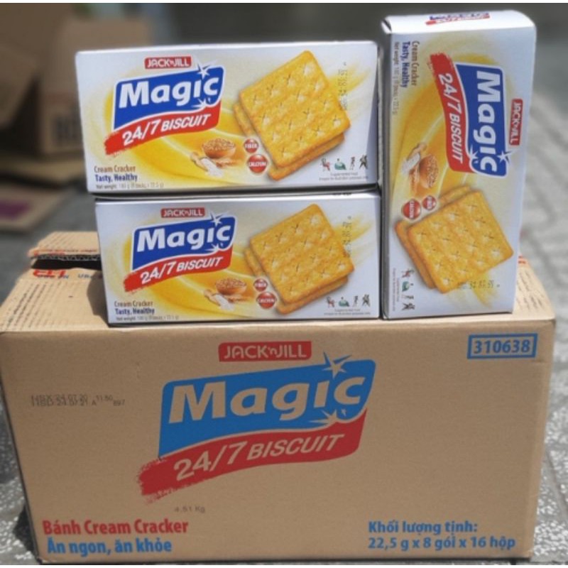 bánh quy cream crackers Magic 180g