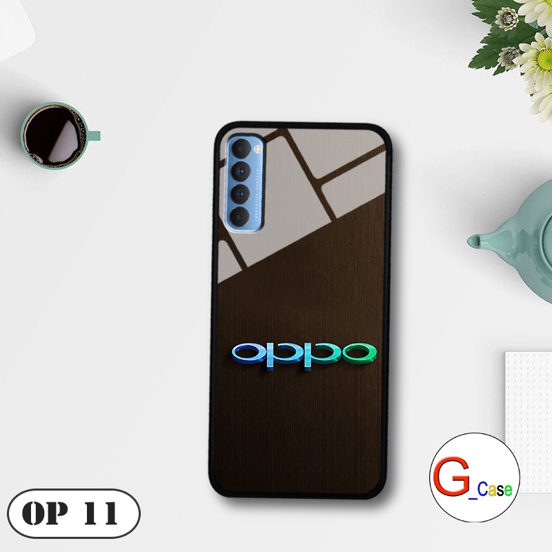 Ốp lưng Oppo Reno 4 Pro  - in hình 3D Logo điện thoại