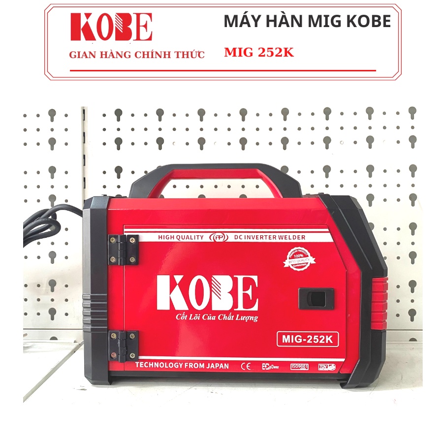Máy hàn mig không dùng khí 2 chức năng KOBE 252K chuyên sử dụng cuộn dây hàn mic 1kg