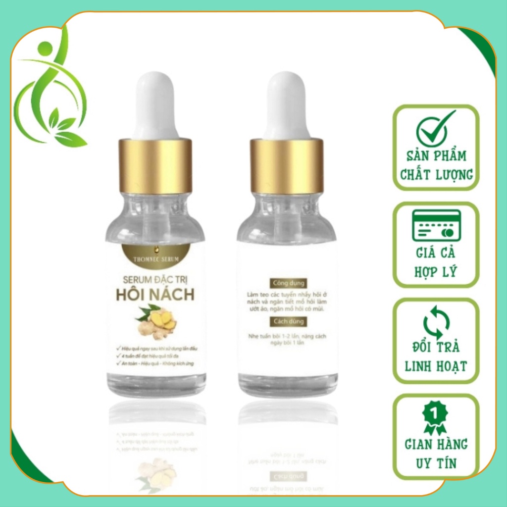Serum Hôi Nách THOMNEC, Hỗ trợ đặc trị hôi nách, Khử mùi hôi chân tay, Ngăn cản sự hoạt động của vi khuẩn, giúp sáng da