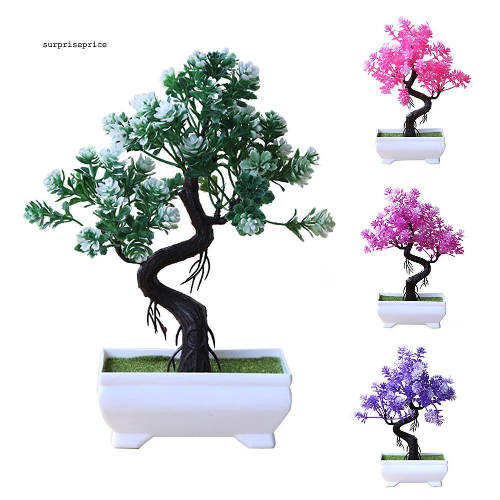 Cây bonsai giả trang trí không gian xanh đẹp mắt tiện dụng