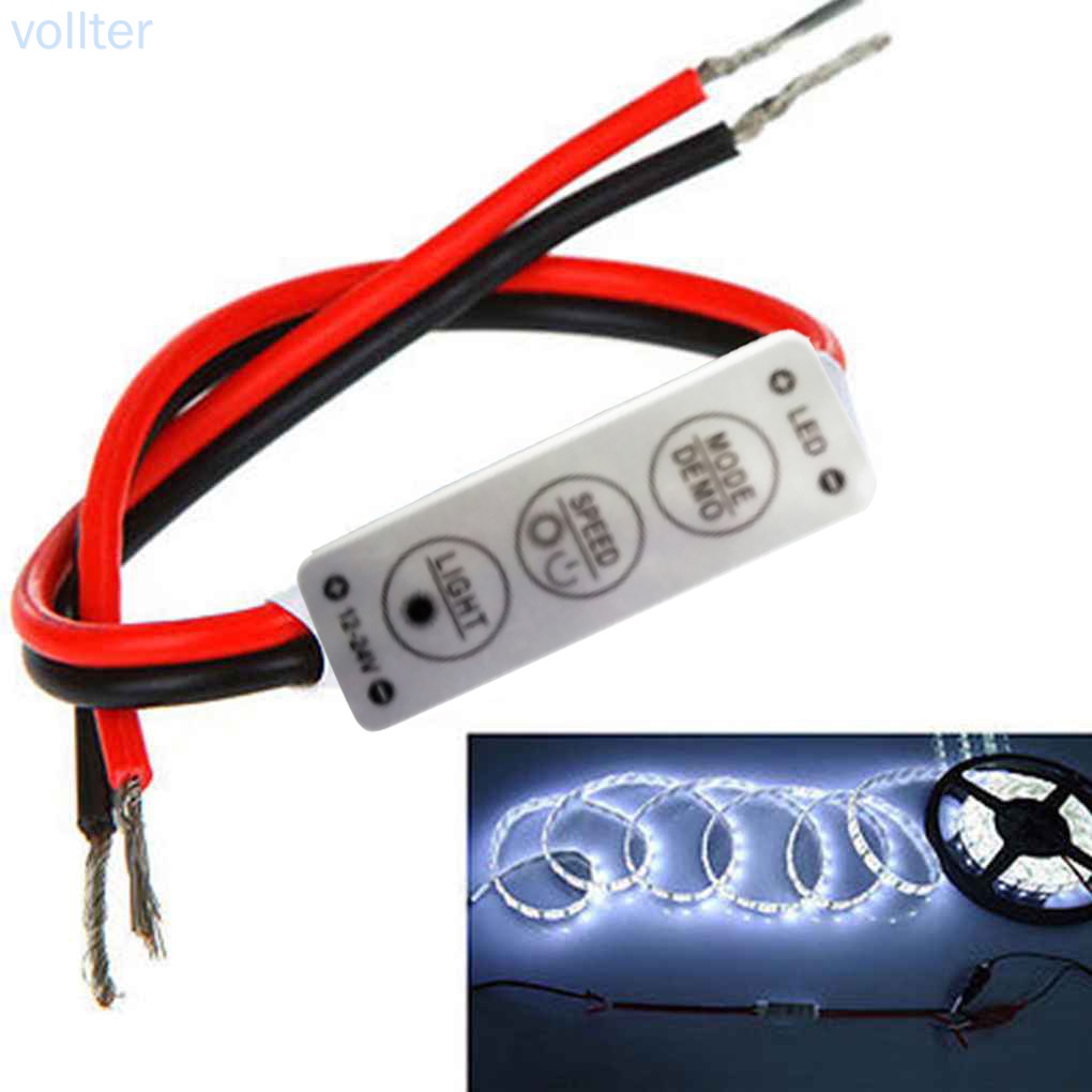 Bộ điều chỉnh độ sáng đèn LED mini 12V cho 3528 5050 New -VOLLTER