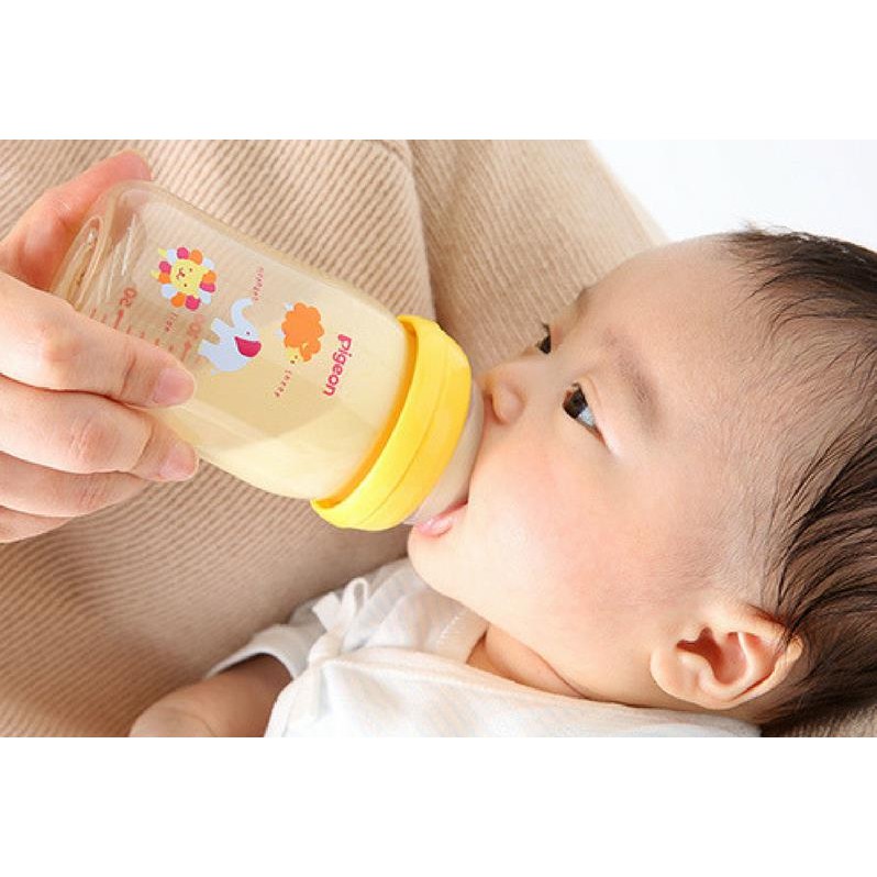 Bình sữa Pigeon nội địa Nhật cổ rộng nhựa PPSU Xanh ToysRus BabiesRus 160ml/240ml (Phiên bản giới hạn)