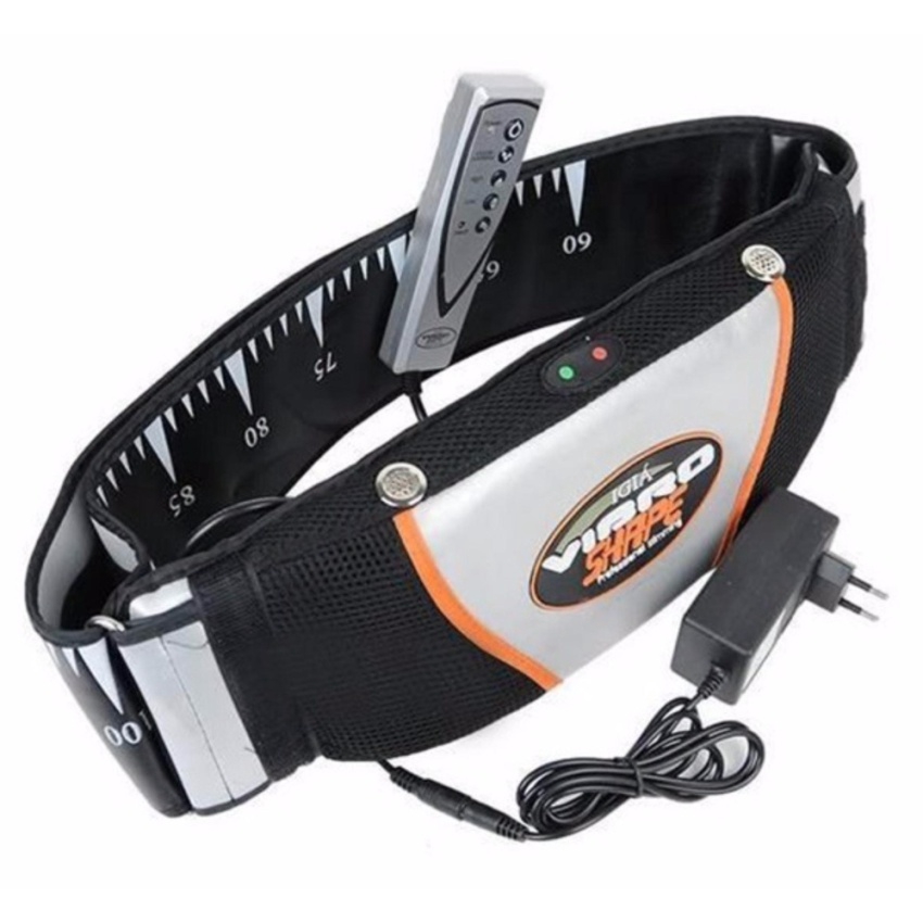 Đai massage nóng &amp; rung 2 trong 1 VIBRO SHAPE (Đen) mẫu mới