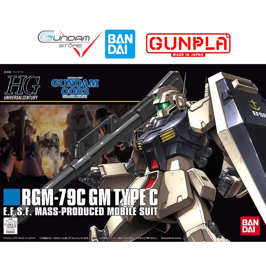 Mô Hình Gundam HG GM Type C Bandai 1/144 HGUC UC Đồ Chơi Lắp Ráp Anime Nhật