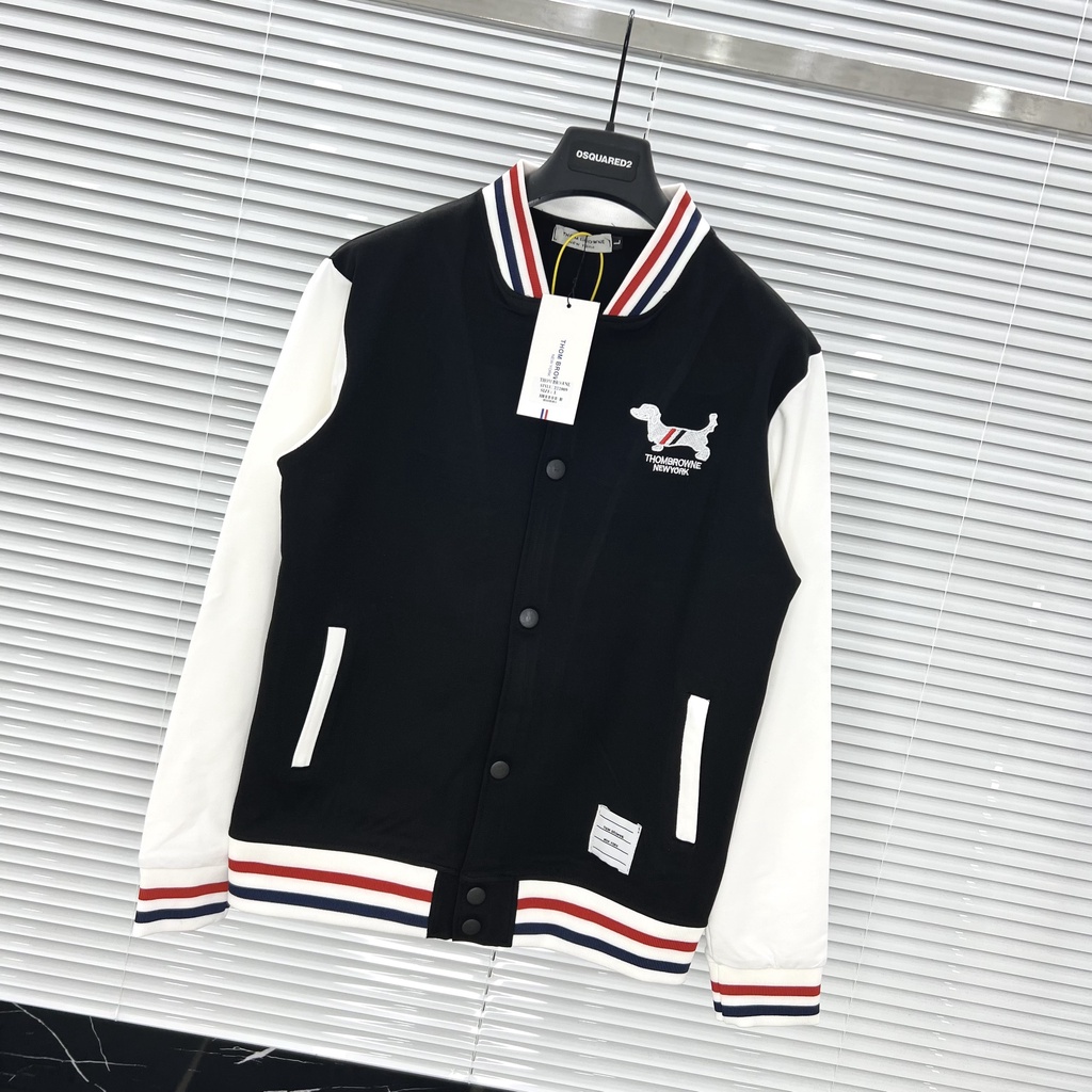 Áo khoác nỉ bomber,Áo Nỉ THOM- BB18 chất liệu nỉ hàn không bai xù phong cách thể thao nam nữ đều mặc được