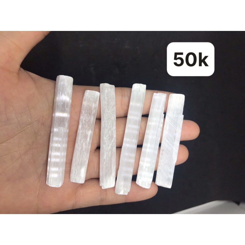 Thanh Selenite Krystal trắng