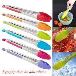 Kẹp gắp thức ăn bọc silicon cakeshop hcm