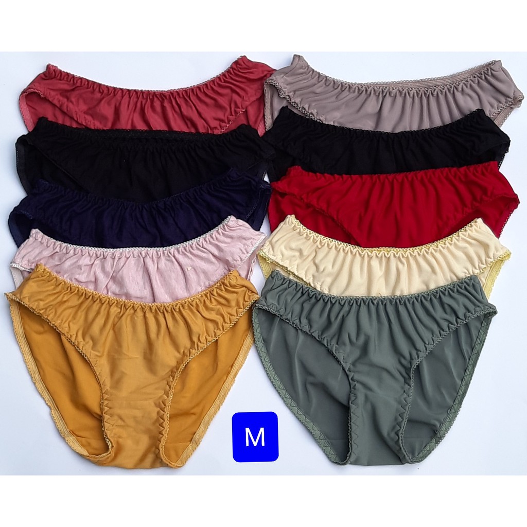 Bộ 10 quần lót nữ 45 đến 65 ký Vòng Eo tối đa 90cm ( Giá Rẻ) 100% Cotton