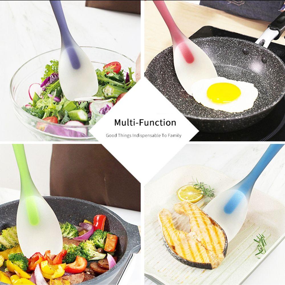 ELEGANT Muỗng Silicone Chịu Nhiệt Trộn Bột Làm Bánh Tiện Dụng Cho Nhà Bếp