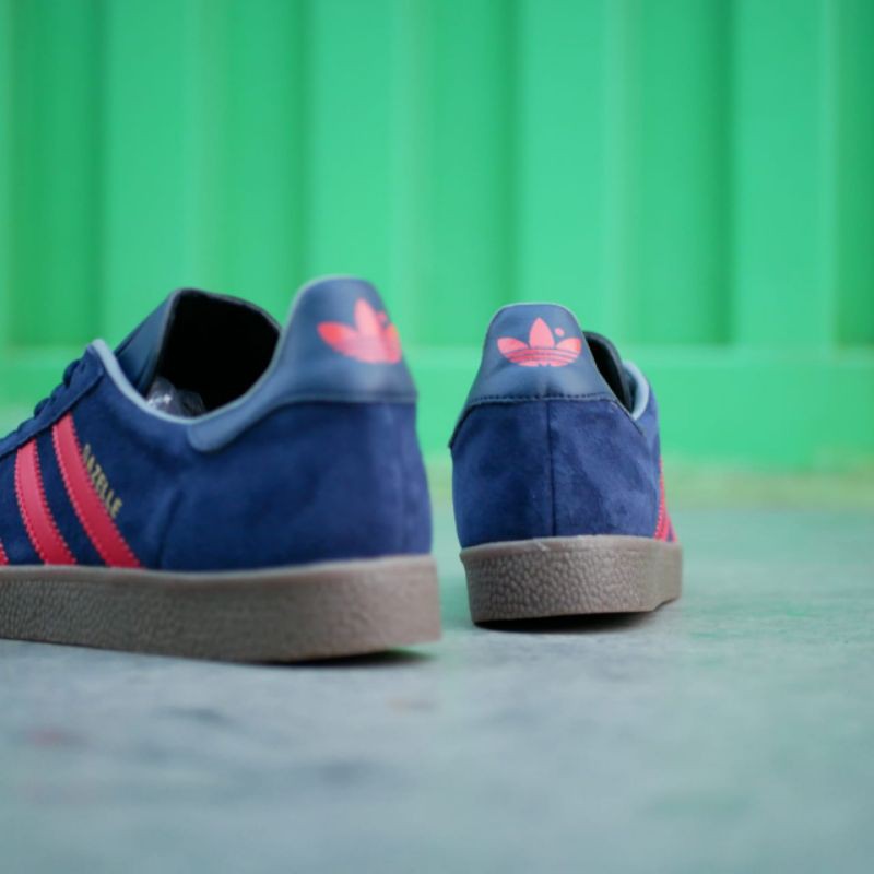 Giày Thể Thao Adidas Gazelle Chính Hãng Phối Sọc Đỏ Navy Cá Tính