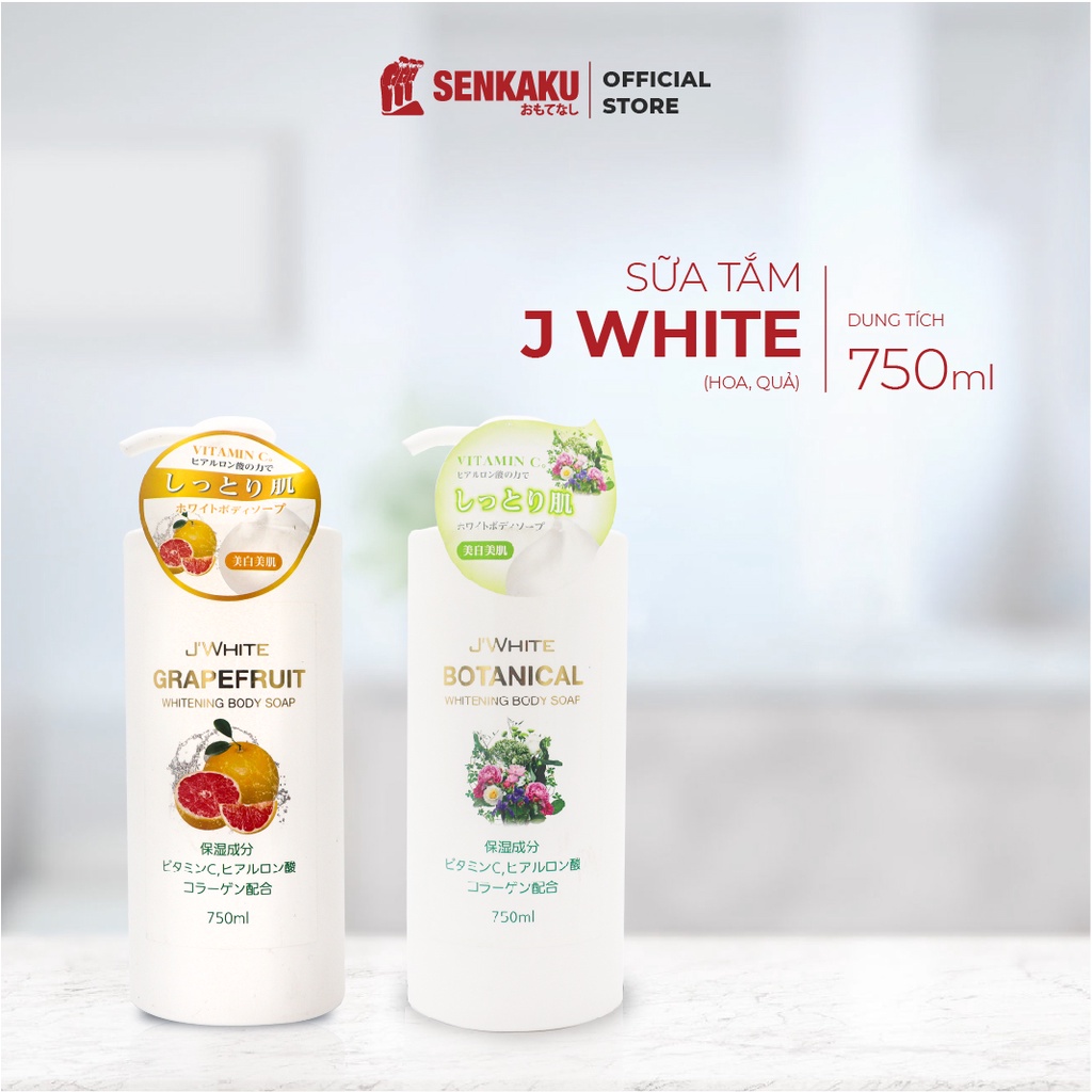 Sữa tắm trắng da J’White 750ml Nhật Bản