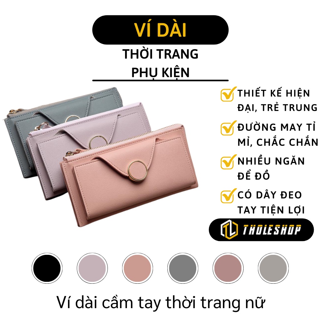 Ví Nữ Cầm Tay - Bóp Da Dài Thời Trang Nữ Phong Cách Hàn Quốc, Thiết Kế Tinh Tế 8626