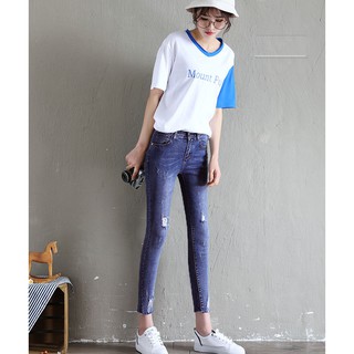 Quần jean nữ💖💖FREESHIP💖 9 tấc siêu co giản