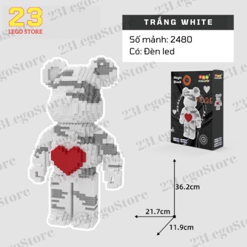 Pass bộ lego bear brick