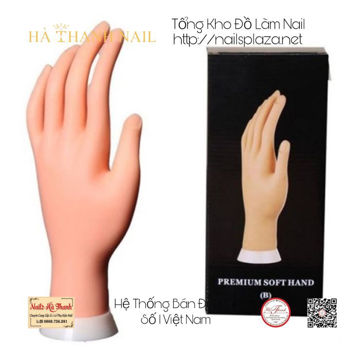 [ Hàng HotDeal ] Bàn Tay Giả Silicon Tập Làm Nail