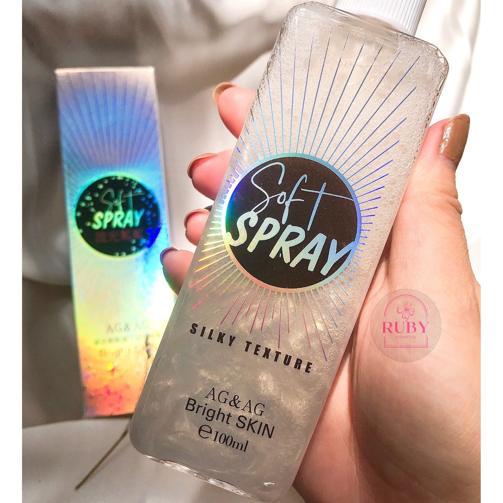 Xịt khoáng khóa makeup có nhũ mịn  - SOFT SPRAY - rubycosmetics | BigBuy360 - bigbuy360.vn