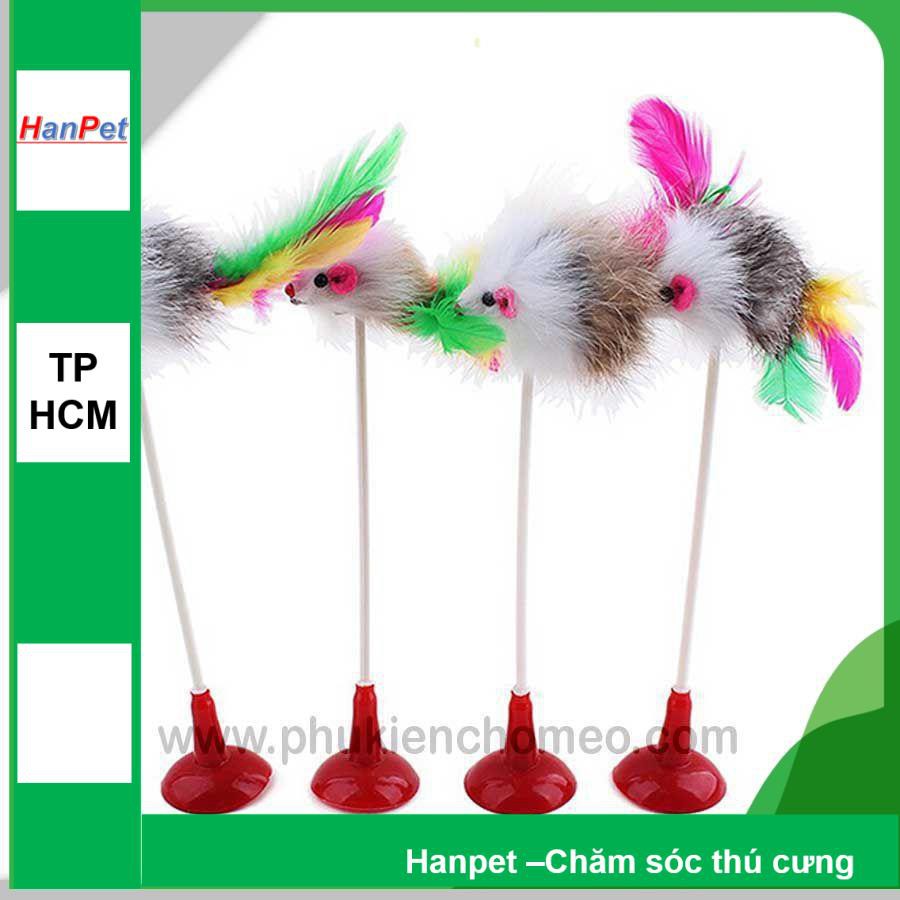 SP232 - CHUỘT DÍNH NHƯ LÒ XÒ (hanpet 4711701) đồ chơi cho mèo
