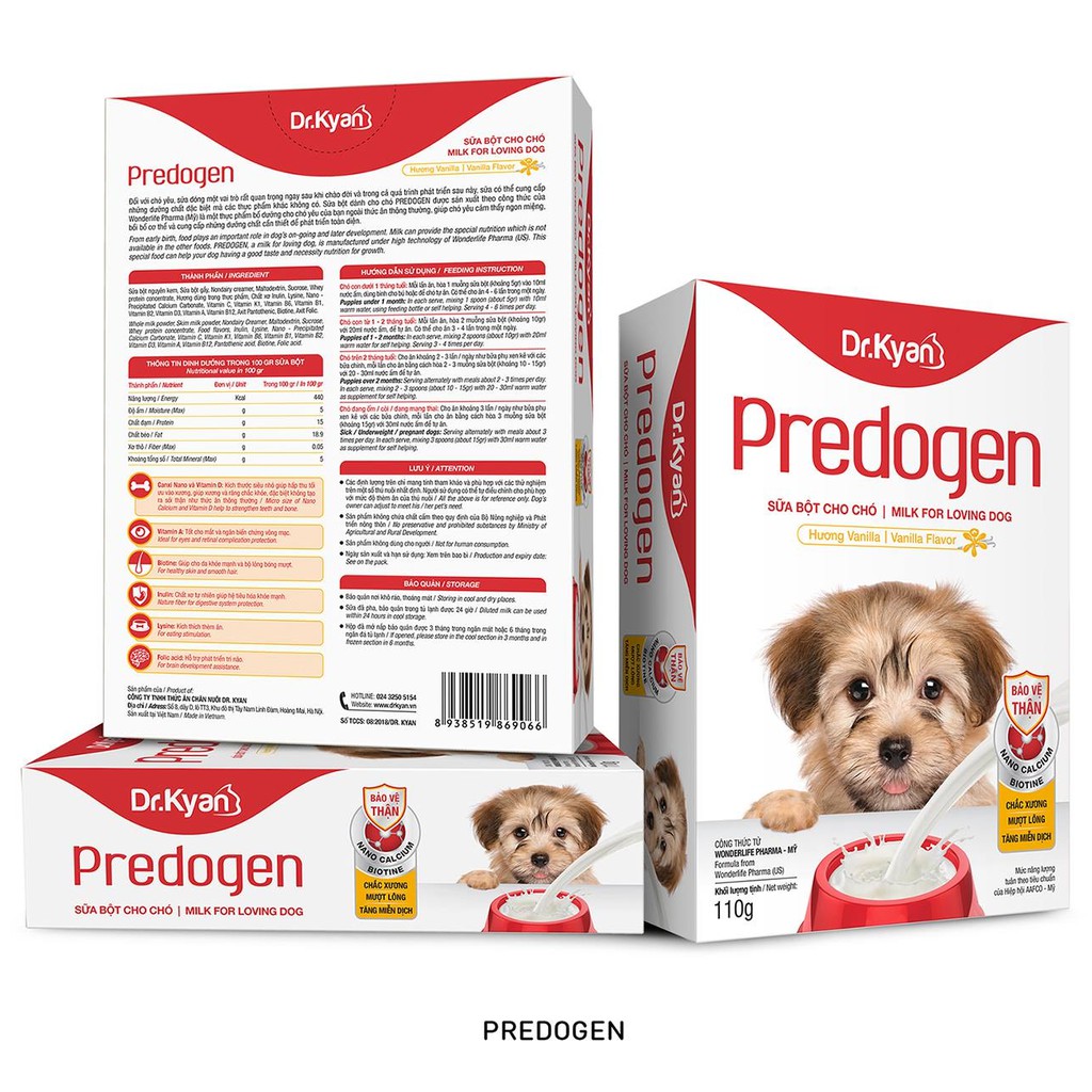 Sữa Bột Cho Chó Predogen Dr.Kyan 110g
