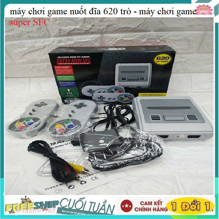 Quẹo Video TV Máy Chơi Game SUPER NES Classic Phiên Bản Máy SNES Mini SFC Retro Đôi tay cầm chơi game Tích Hợp 620trò