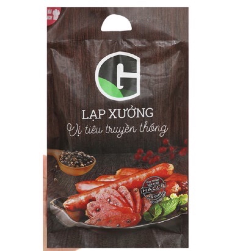 Com 2 gói Lạp xưởng vị tiêu truyền thống 500g G Kitchen