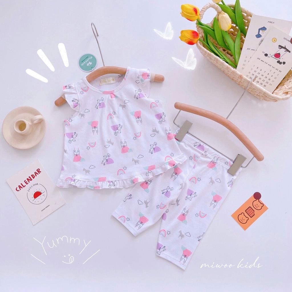 ( Bảng 1 ) Bộ ngố lửng phối bèo cho bé gái.